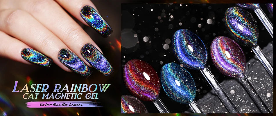 BORN PRETTY, 1 unidad, palo magnético de gato fuerte, mango negro, placa de efecto 9D para gato, tablero de Arte de uñas de Gel magnético, herramienta artística de uñas DIY