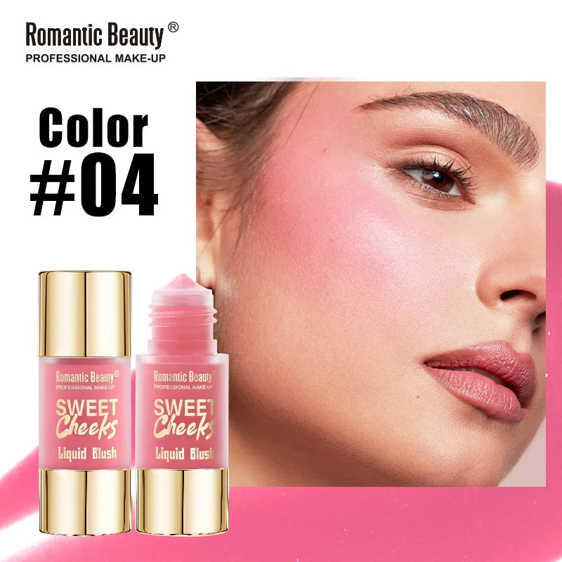 Liquid Blush Multi-color Matte Blush Liquid Long-lasting Easy to Apply Makeup Pinkish Color Brightening Natural Cosmetics