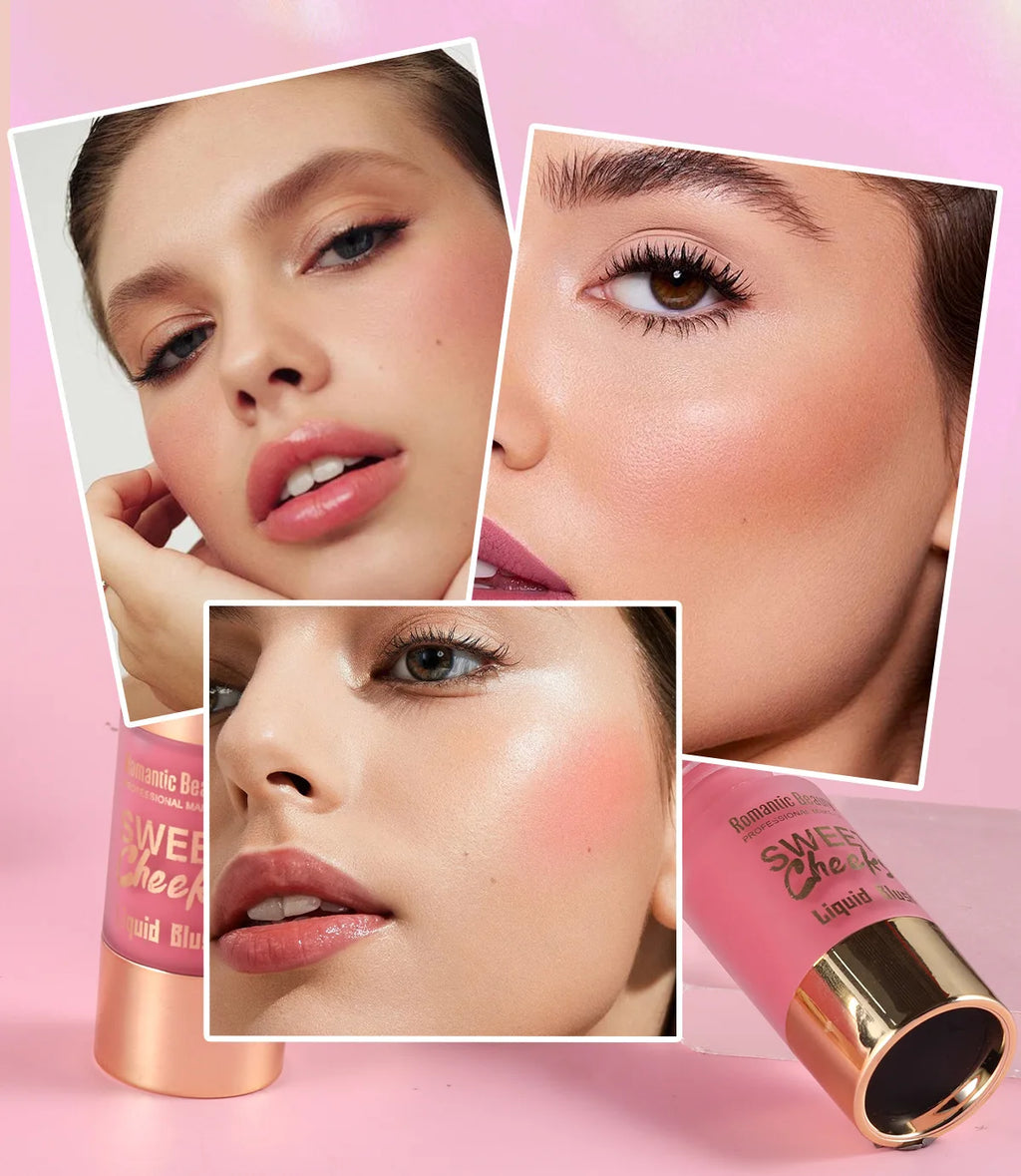 Liquid Blush Multi-color Matte Blush Liquid Long-lasting Easy to Apply Makeup Pinkish Color Brightening Natural Cosmetics