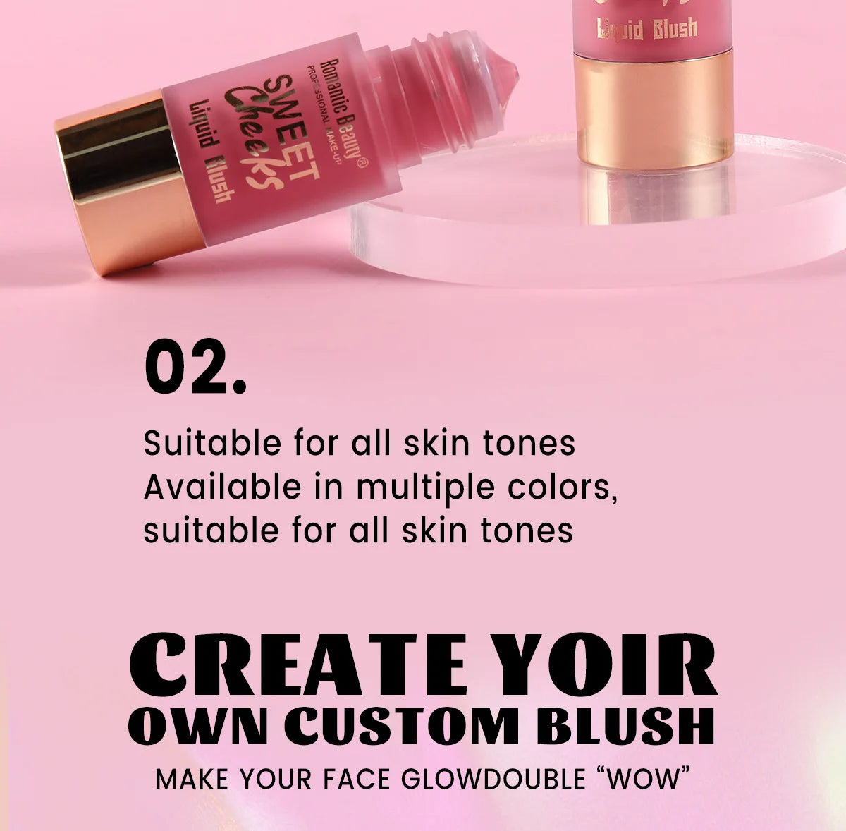 Liquid Blush Multi-color Matte Blush Liquid Long-lasting Easy to Apply Makeup Pinkish Color Brightening Natural Cosmetics