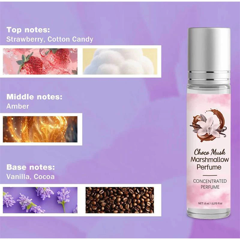 Perfume De aceite esencial Roll-on Gourmet, vainilla, coco, palomitas De maíz, leche, galletas, crema, melocotón, avena, almendra, agua fresca De Toilette, 10ml