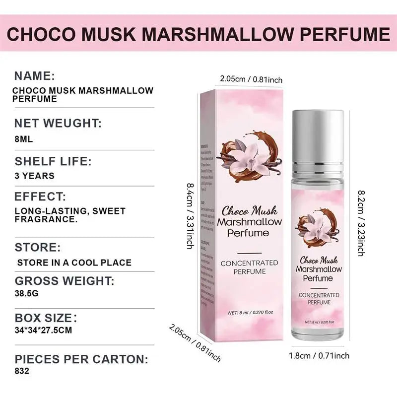 Perfume De aceite esencial Roll-on Gourmet, vainilla, coco, palomitas De maíz, leche, galletas, crema, melocotón, avena, almendra, agua fresca De Toilette, 10ml