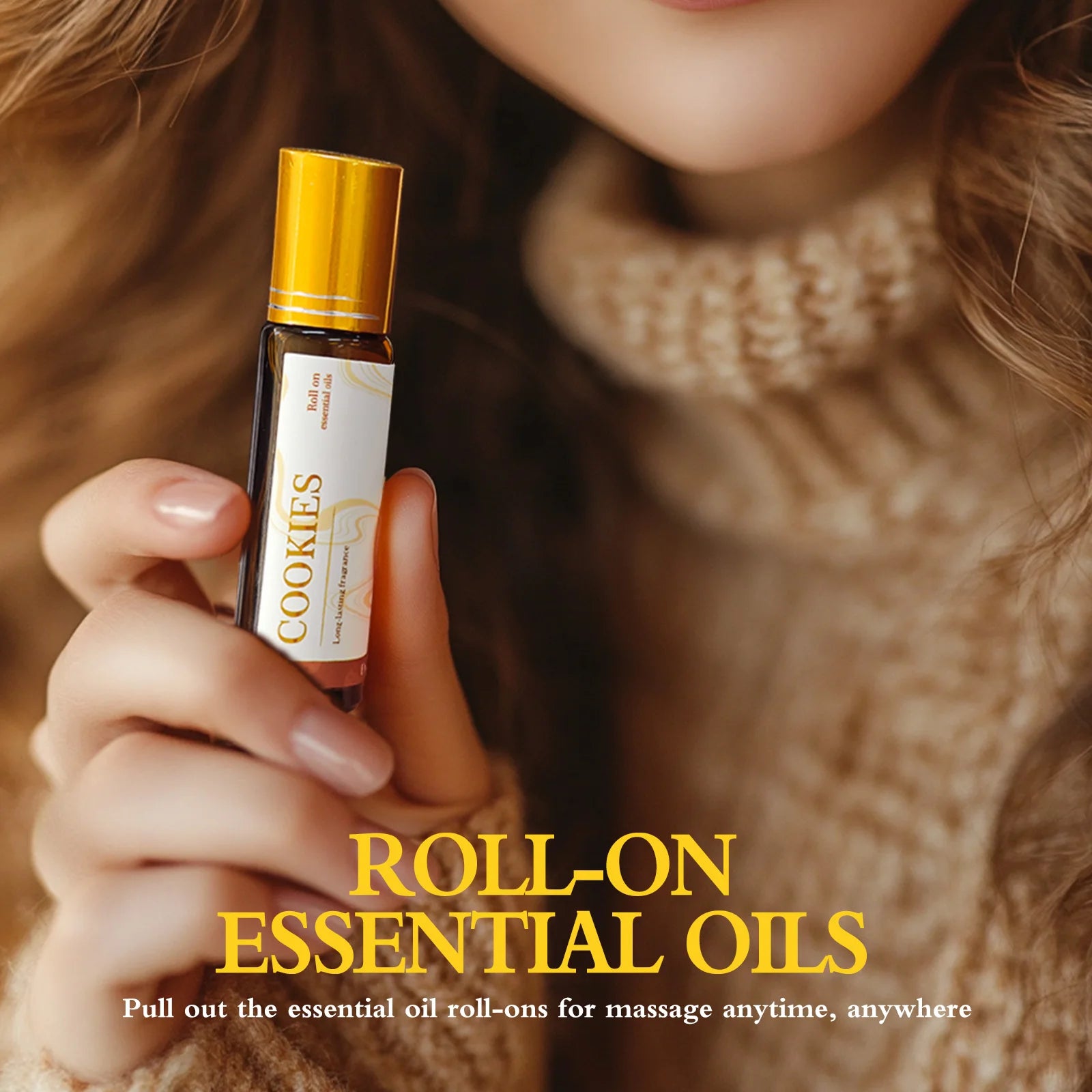 10ml rodillo de almizcle de Chocolate aceites esenciales perfume de mujer aceites de masaje para el cuerpo cuidado de la piel regalos de vacaciones cuidado de las uñas hidratante