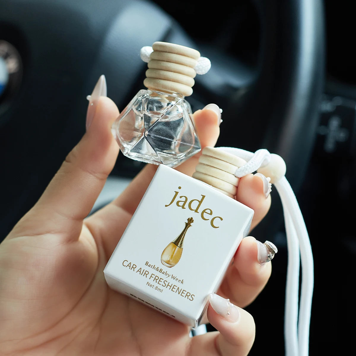 Perfume Perfume para coche, una fragancia para automóvil utilizada para accesorios de interior de automóvil, un ambientador para automóvil a largo plazo, mantiene encantadora y fresca