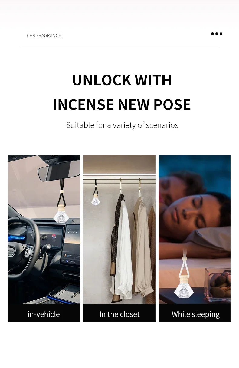 Perfume Perfume para coche, una fragancia para automóvil utilizada para accesorios de interior de automóvil, un ambientador para automóvil a largo plazo, mantiene encantadora y fresca