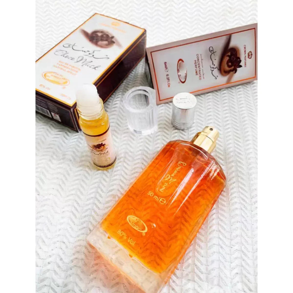 Perfume de lujo para mujer, fragancia de Chocolate y almizcle con notas de rosa y vainilla, Perfume de Colonia árabe de Dubái, 50ml