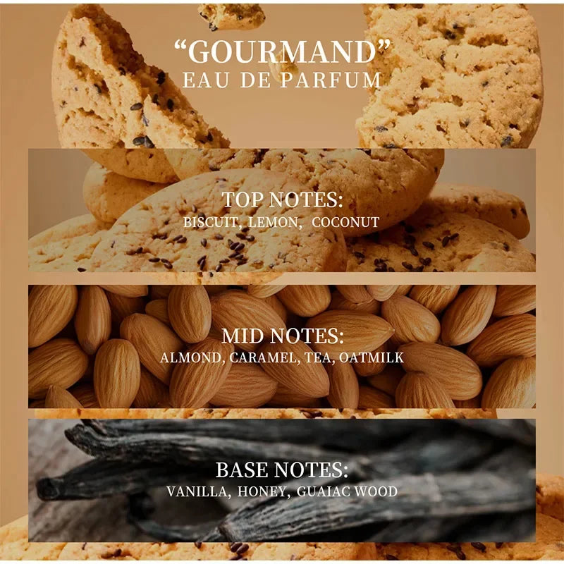 Perfume De aceite esencial Roll-on Gourmet, vainilla, coco, palomitas De maíz, leche, galletas, crema, melocotón, avena, almendra, agua fresca De Toilette, 10ml