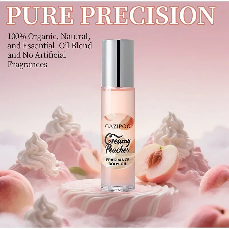 Perfume De aceite esencial Roll-on Gourmet, vainilla, coco, palomitas De maíz, leche, galletas, crema, melocotón, avena, almendra, agua fresca De Toilette, 10ml