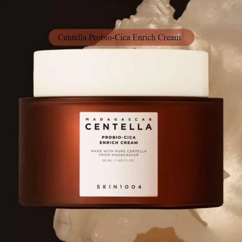 Cuidado de la piel coreano Centella Asiatica Probio-Cica crema enriquecida crema hidratante Facial antiarrugas crema para reducir las líneas finas