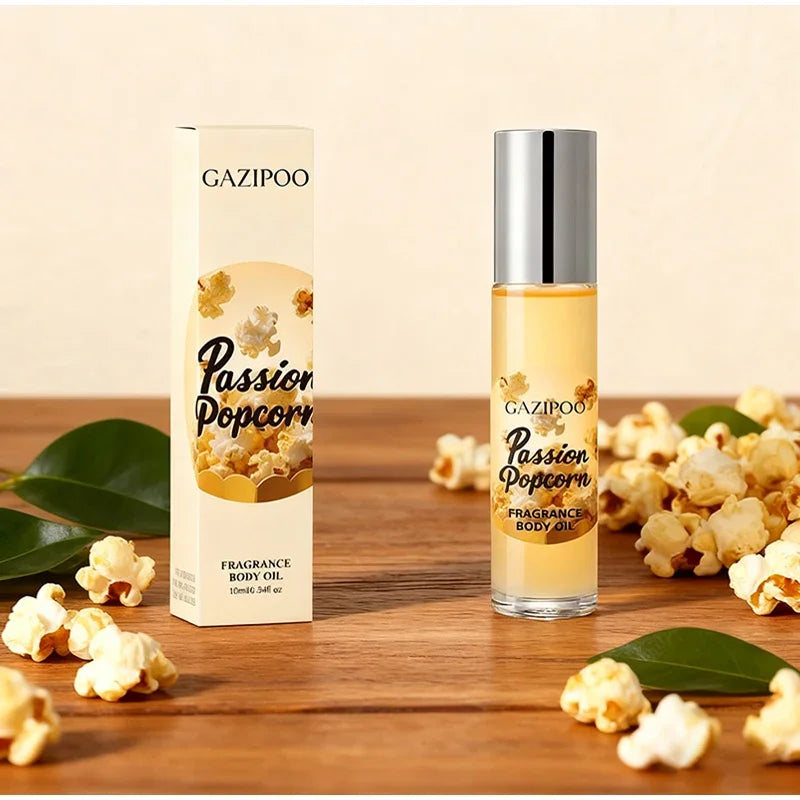 Perfume De aceite esencial Roll-on Gourmet, vainilla, coco, palomitas De maíz, leche, galletas, crema, melocotón, avena, almendra, agua fresca De Toilette, 10ml