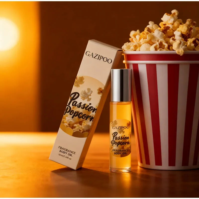 Perfume De aceite esencial Roll-on Gourmet, vainilla, coco, palomitas De maíz, leche, galletas, crema, melocotón, avena, almendra, agua fresca De Toilette, 10ml