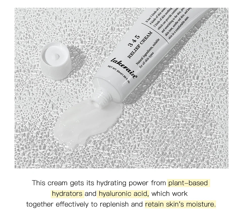 345 Crema para aliviar las imperfecciones hidratantes Nutre la piel y proporcionar el cuidado calmante Resultado en una solución para el cuidado de la piel bien redondeada