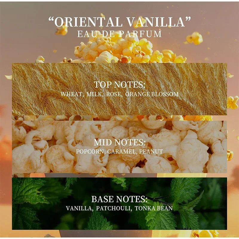 Perfume De aceite esencial Roll-on Gourmet, vainilla, coco, palomitas De maíz, leche, galletas, crema, melocotón, avena, almendra, agua fresca De Toilette, 10ml