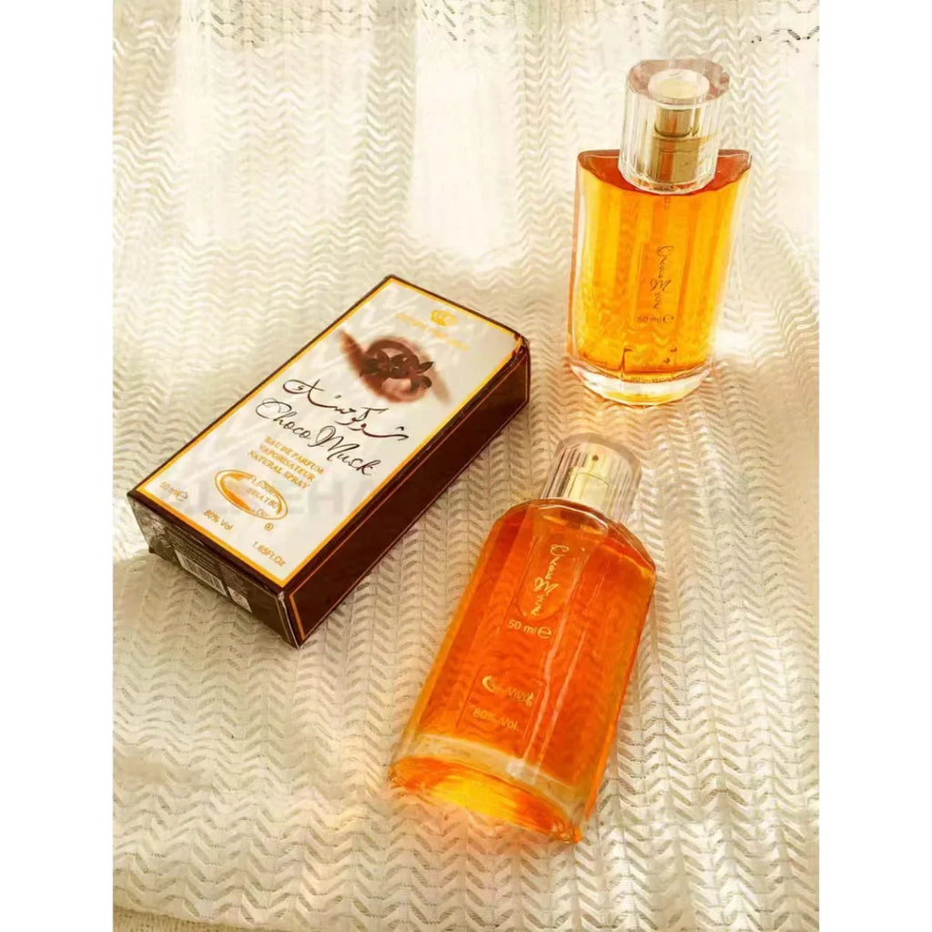 Perfume de lujo para mujer, fragancia de Chocolate y almizcle con notas de rosa y vainilla, Perfume de Colonia árabe de Dubái, 50ml