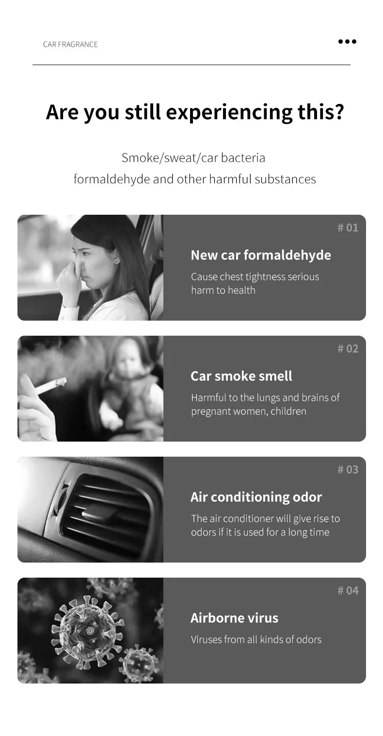 Perfume Perfume para coche, una fragancia para automóvil utilizada para accesorios de interior de automóvil, un ambientador para automóvil a largo plazo, mantiene encantadora y fresca