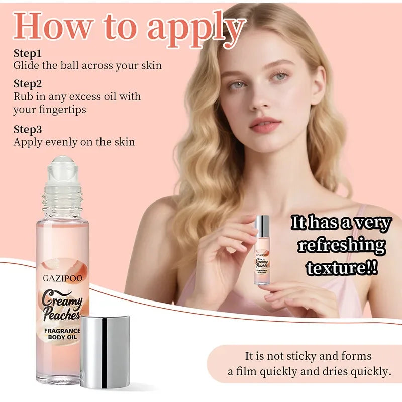 Perfume De aceite esencial Roll-on Gourmet, vainilla, coco, palomitas De maíz, leche, galletas, crema, melocotón, avena, almendra, agua fresca De Toilette, 10ml