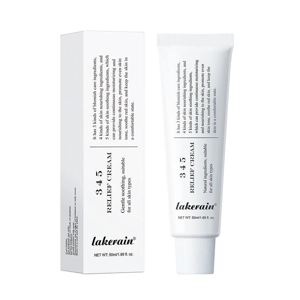 345 Crema para aliviar las imperfecciones hidratantes Nutre la piel y proporcionar el cuidado calmante Resultado en una solución para el cuidado de la piel bien redondeada